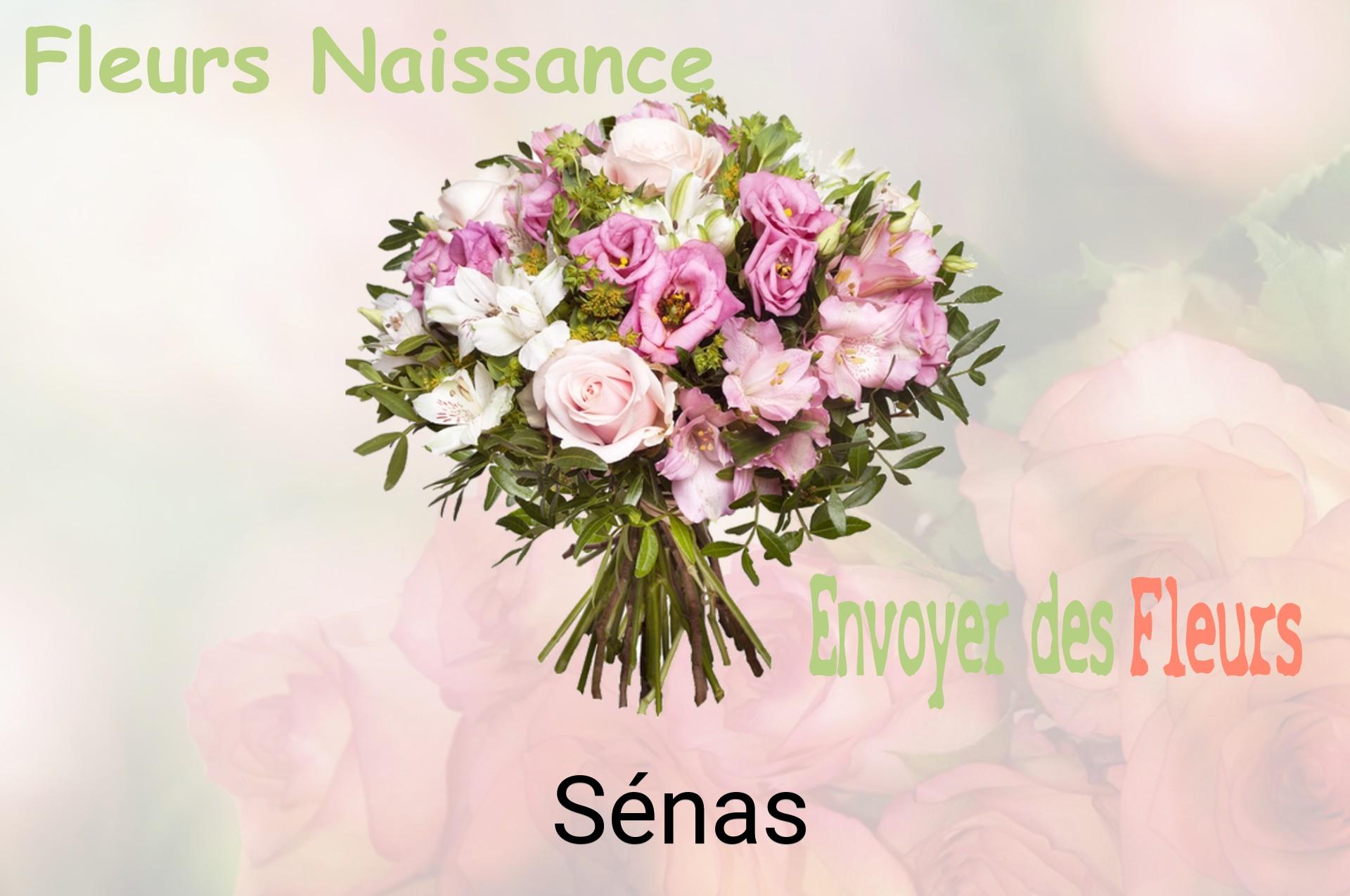 Bouquet de fleurs de naissance livré à Sénas